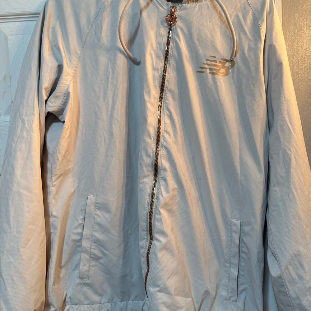 New Balance White Mesh Jacket